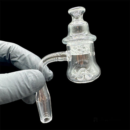 14mm Wide Bottom Full Quartz Banger Set