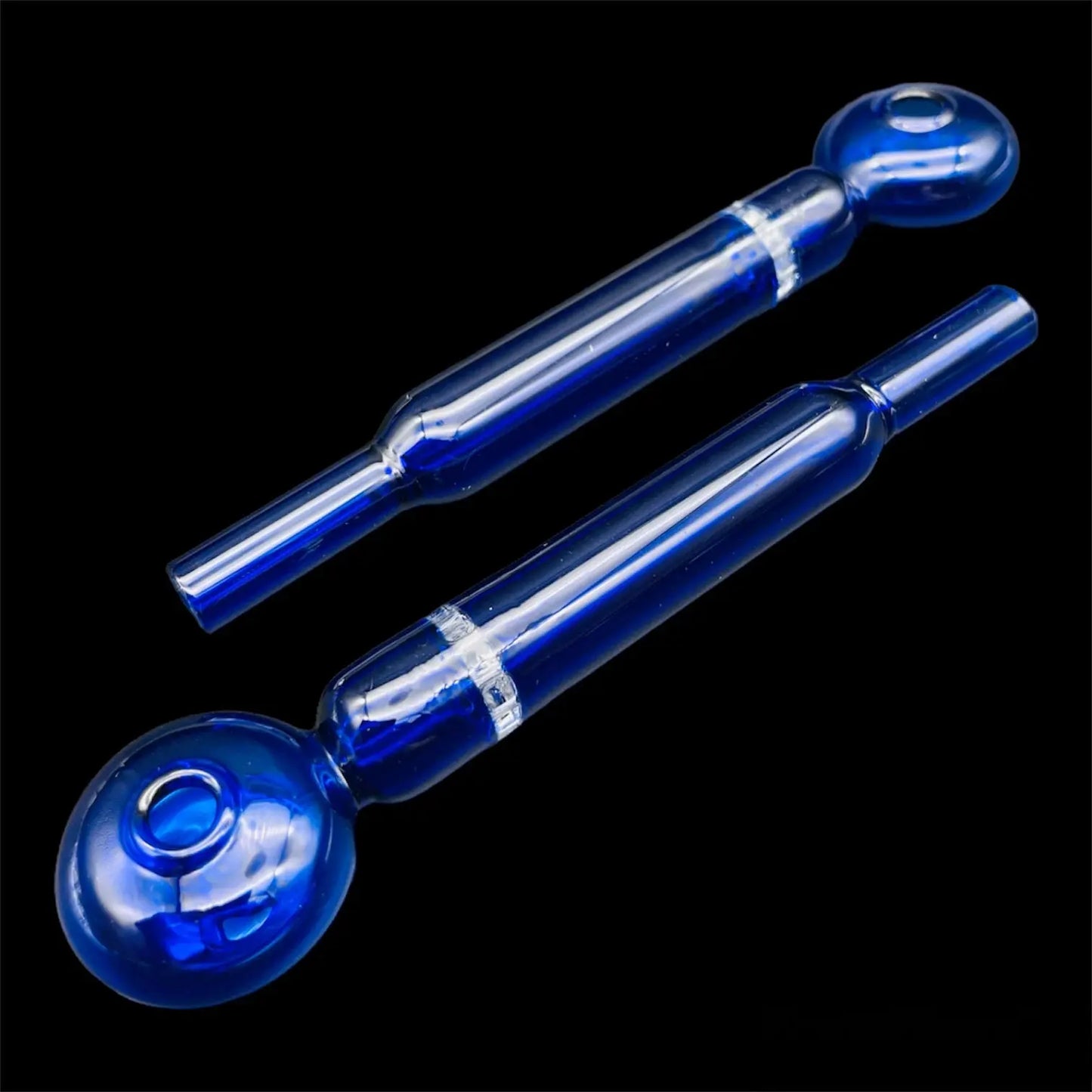 blue oil burner glass pipes with honeycomb per