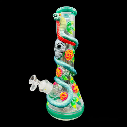 3D Death Cobra Glass Beaker