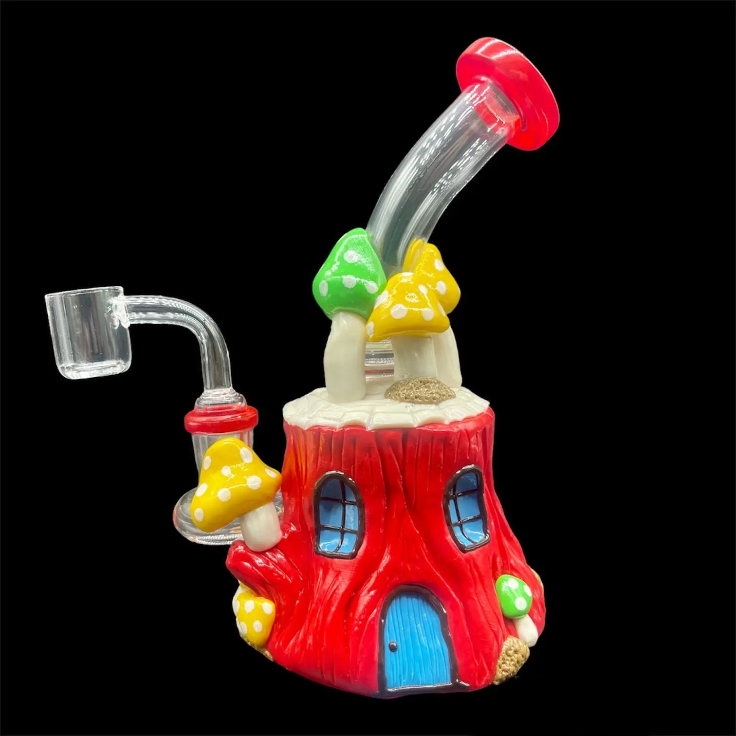 red mushrooms dab rig bong