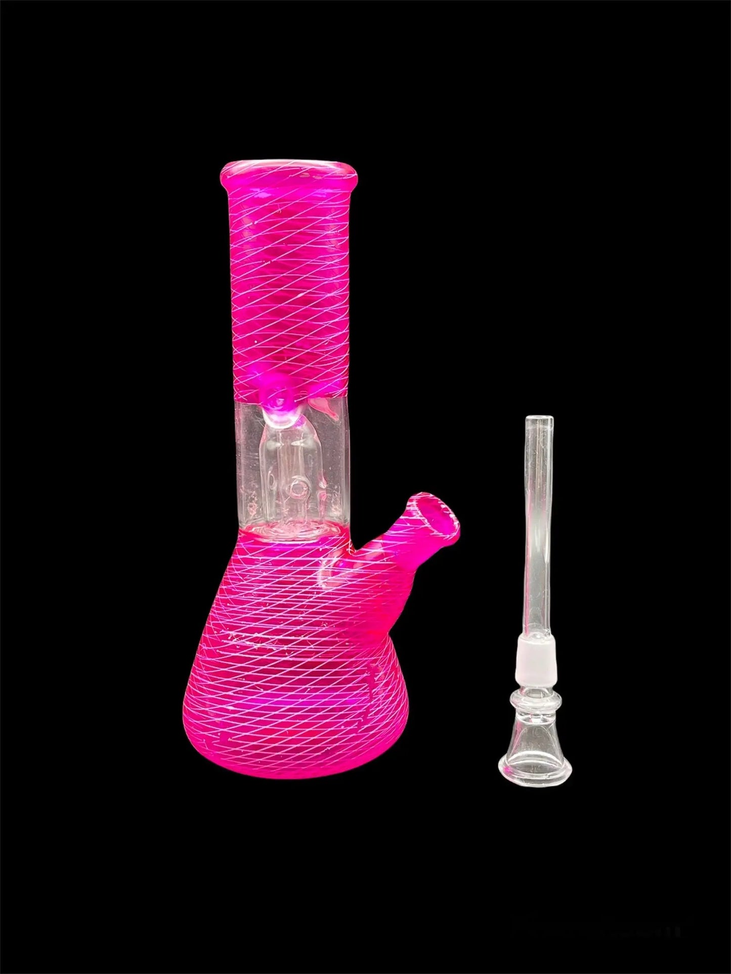 pink bong with slide