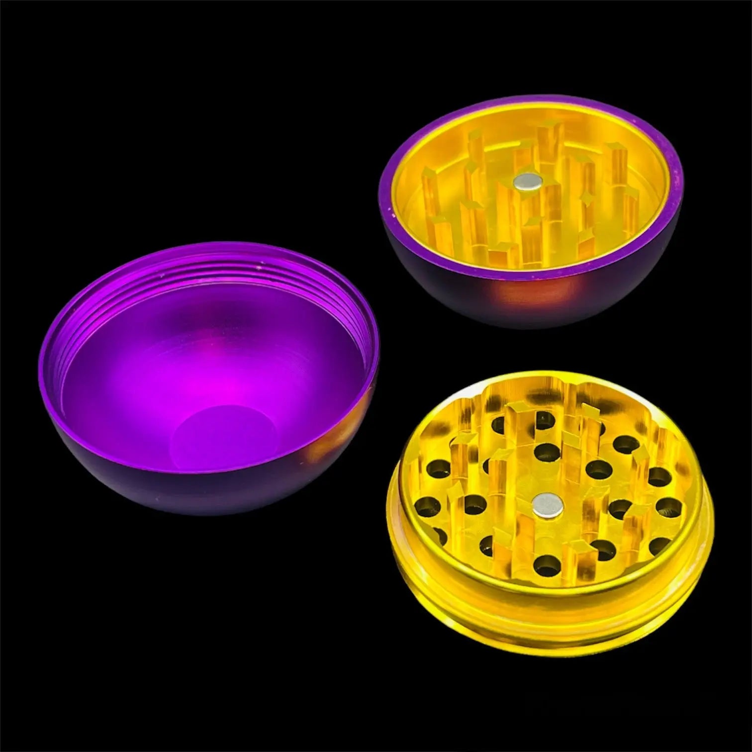 purple herb grinder