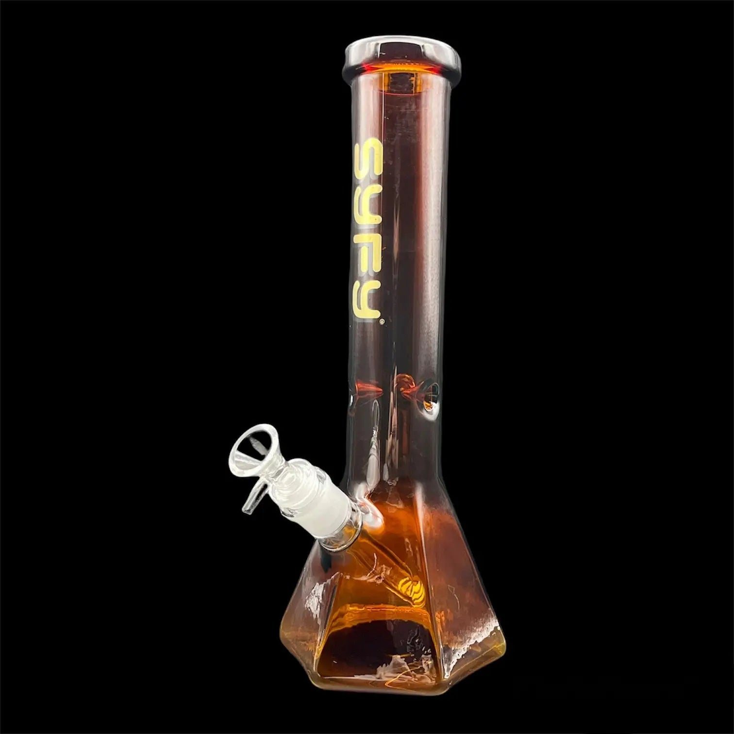 brown glass bong