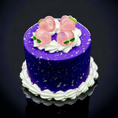 Purple herb grinder cake 