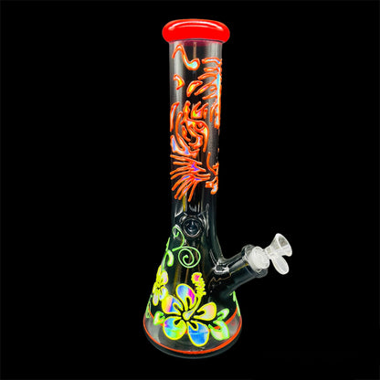 Black Tiger Beaker 3D Bong