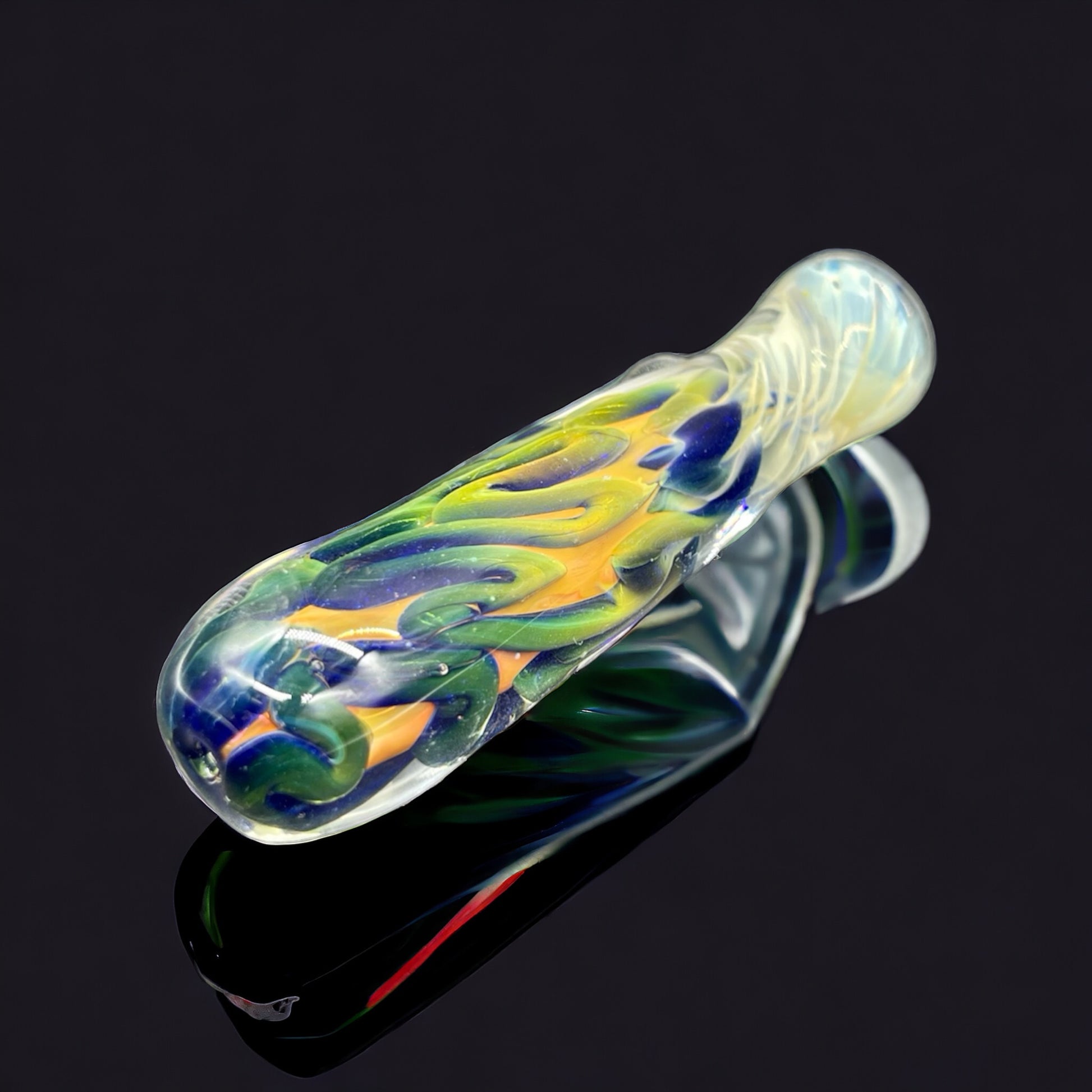 Blue Inspired Chillums Glass Pipe