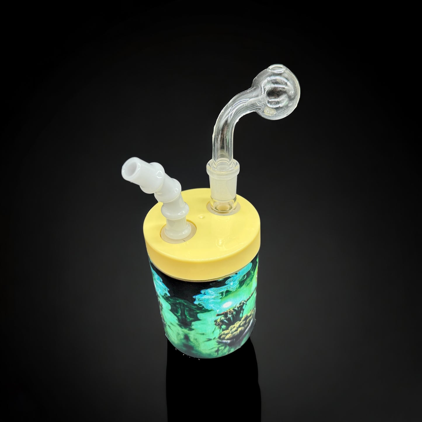 Can Oil Burner Bubbler with jokers design 