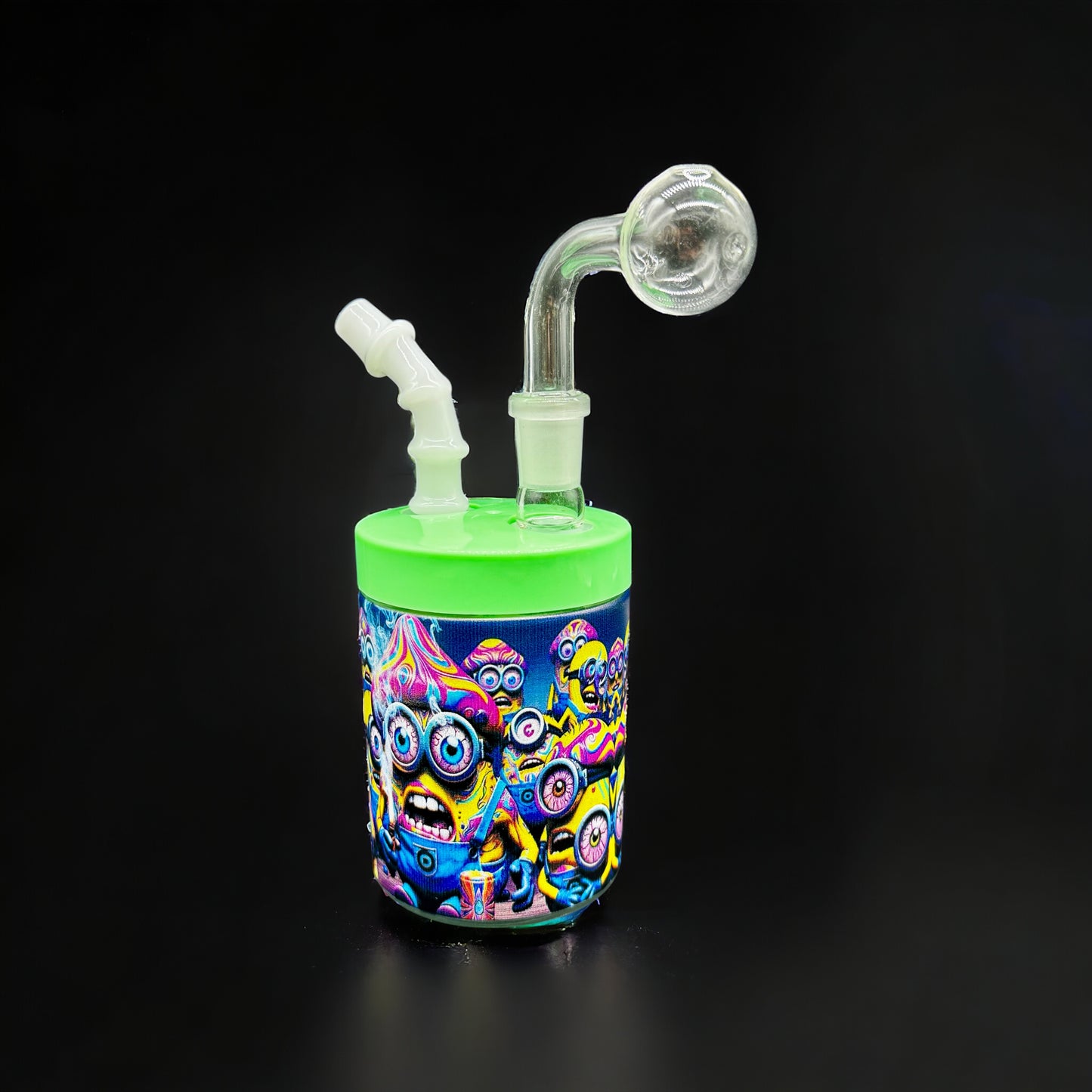 Can Oil Burner Bubbler with minions design 