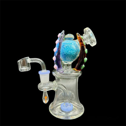 Circle Perc Octopus Rig Glow in the Dark 7'' Topoo