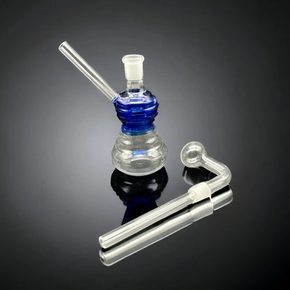 blue oil bubbler 14mm slide 