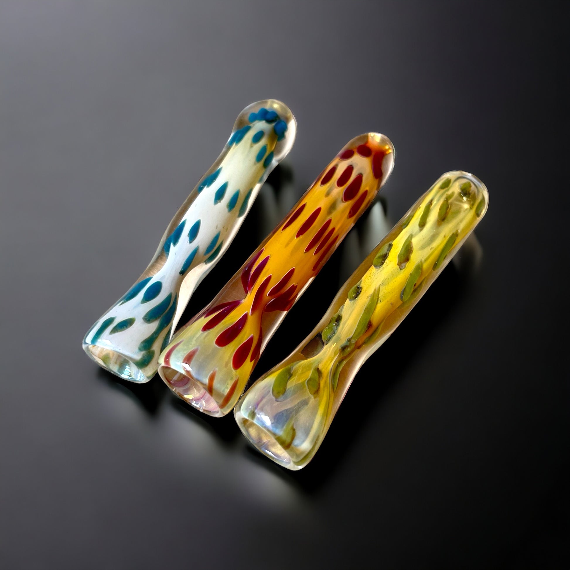 Color Design Chillum Glass Pipe random color 