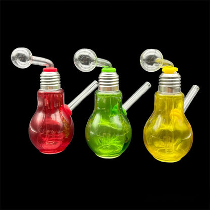 Colored Glass Light Bulb Oil Burner Water Pipe uniquesmokeshop.com