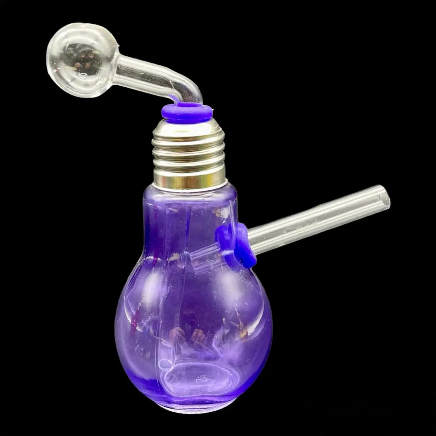 Colored Glass Light Bulb Oil Burner Water Pipe uniquesmokeshop.com