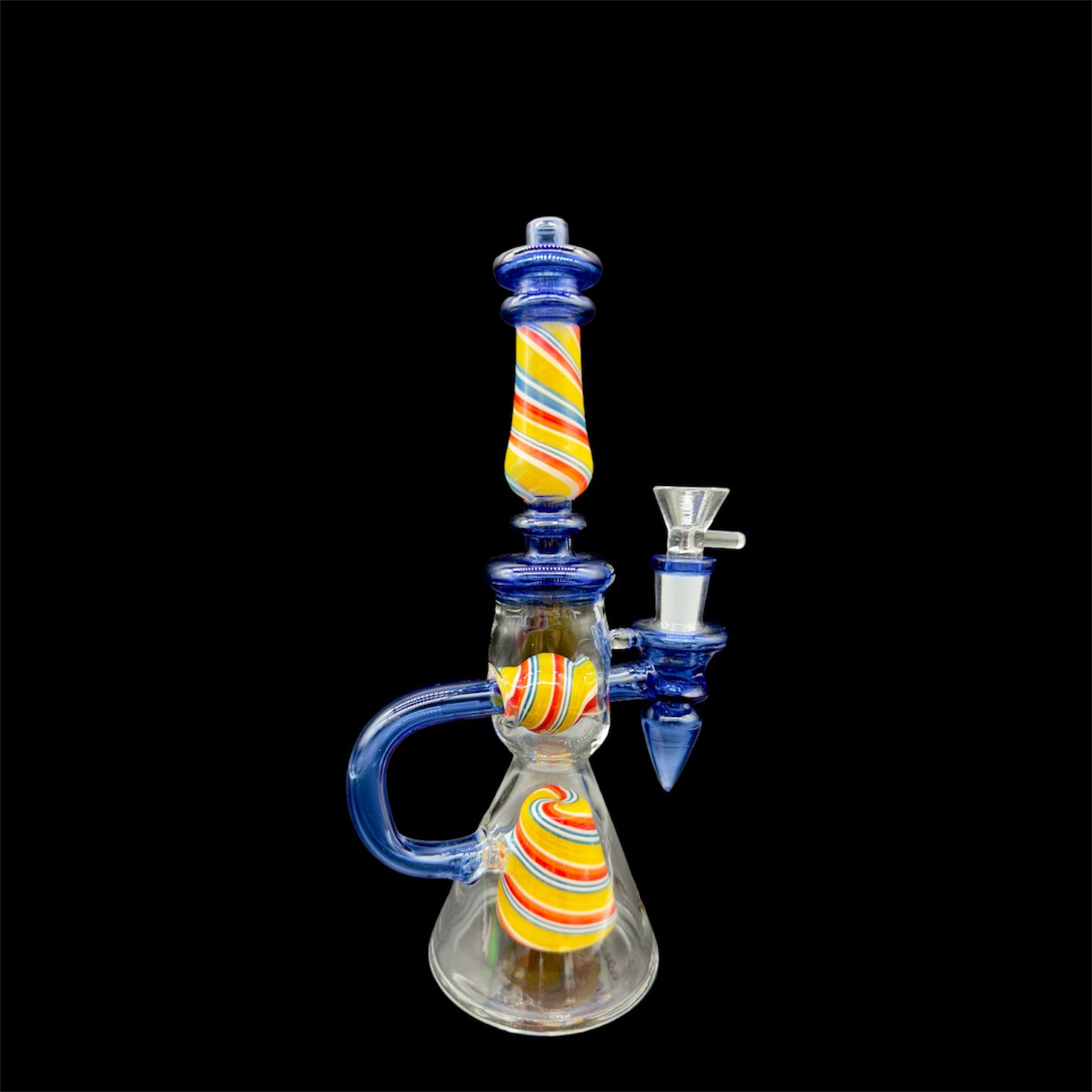 Colored Recycler bongs blue