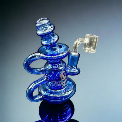 Colorful Mini Recycler Rig blue recycler 