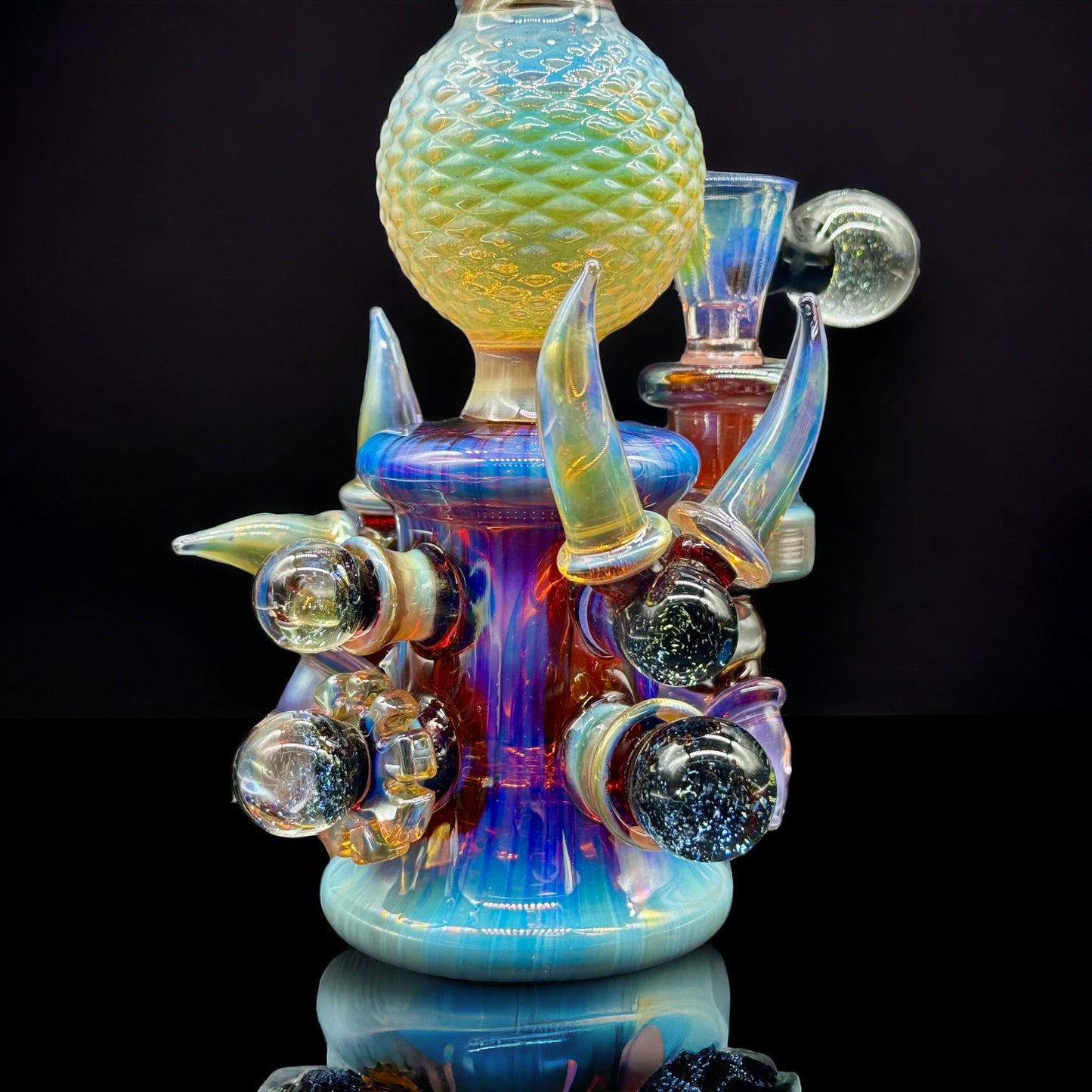 Compact Glass Art Bongs 8» dichro 