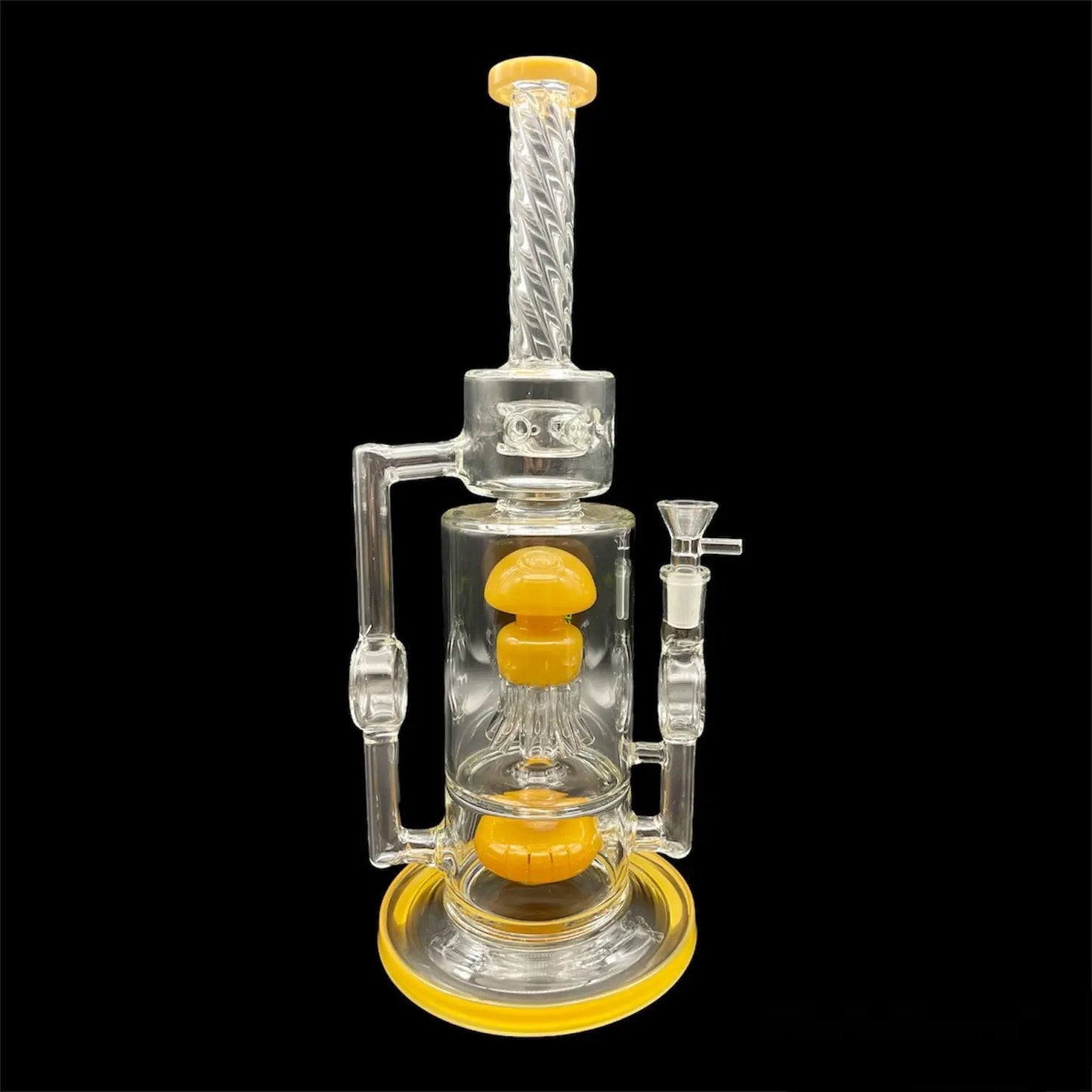 Cover Recycler Glass Bong yellow