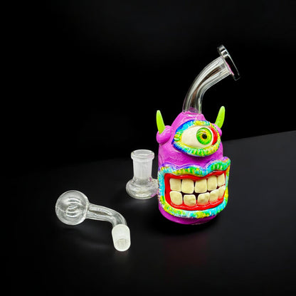 Cyclops Smirk Mini Oil Burner Bubbler 14mm slide 