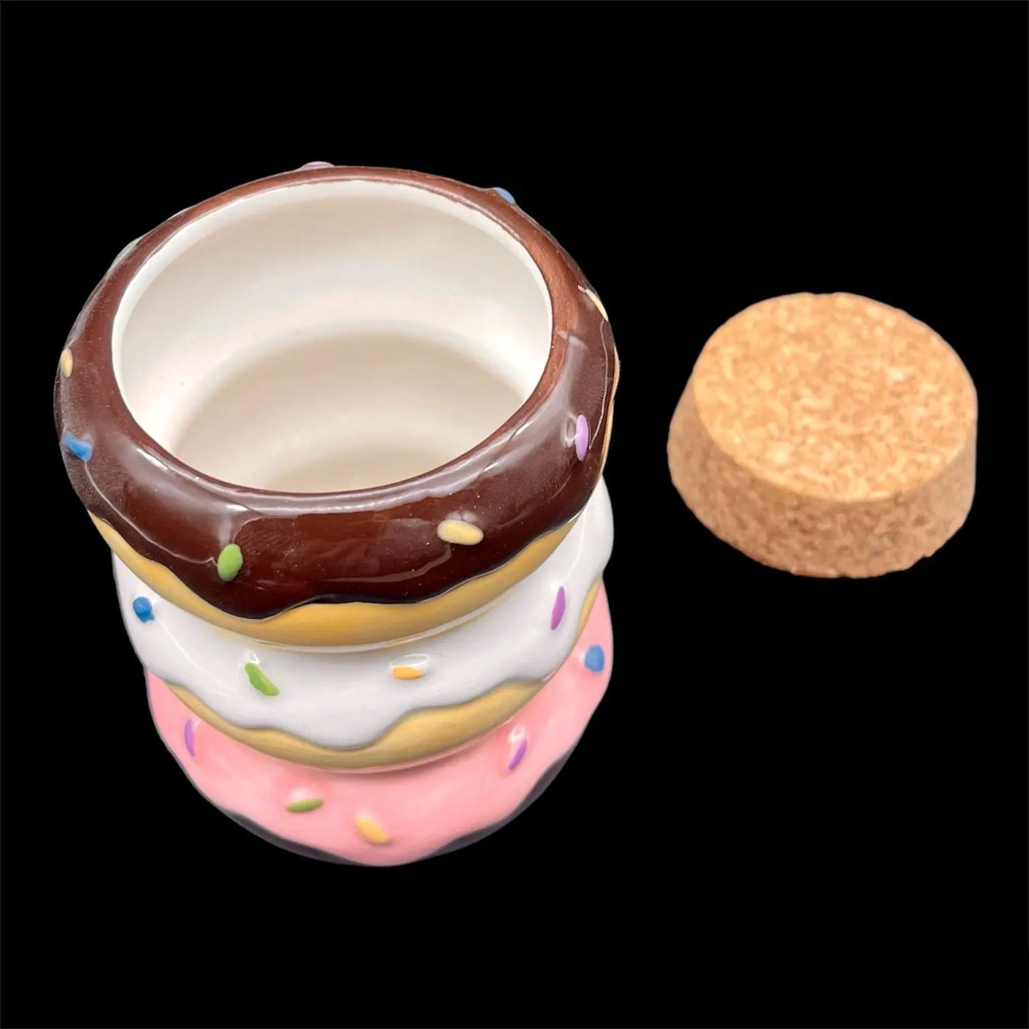 DONUT CERAMIC STASH JAR MEDIUM