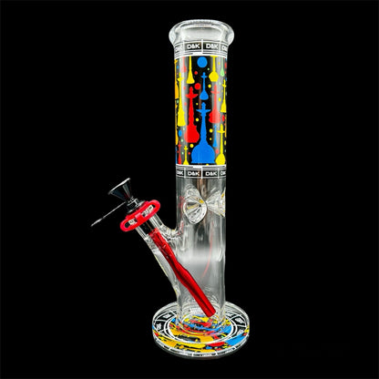 D&K Straight Tube Bong 12» style 2 