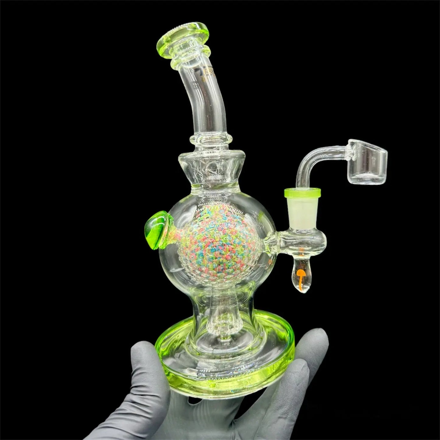 green color dab rig bong 