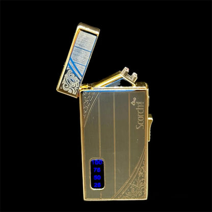 Dual Function Torch & Dual Arc Lighter 61762 gold & art 