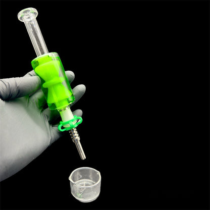 Freezable Glycerine Glass nectar collector green 