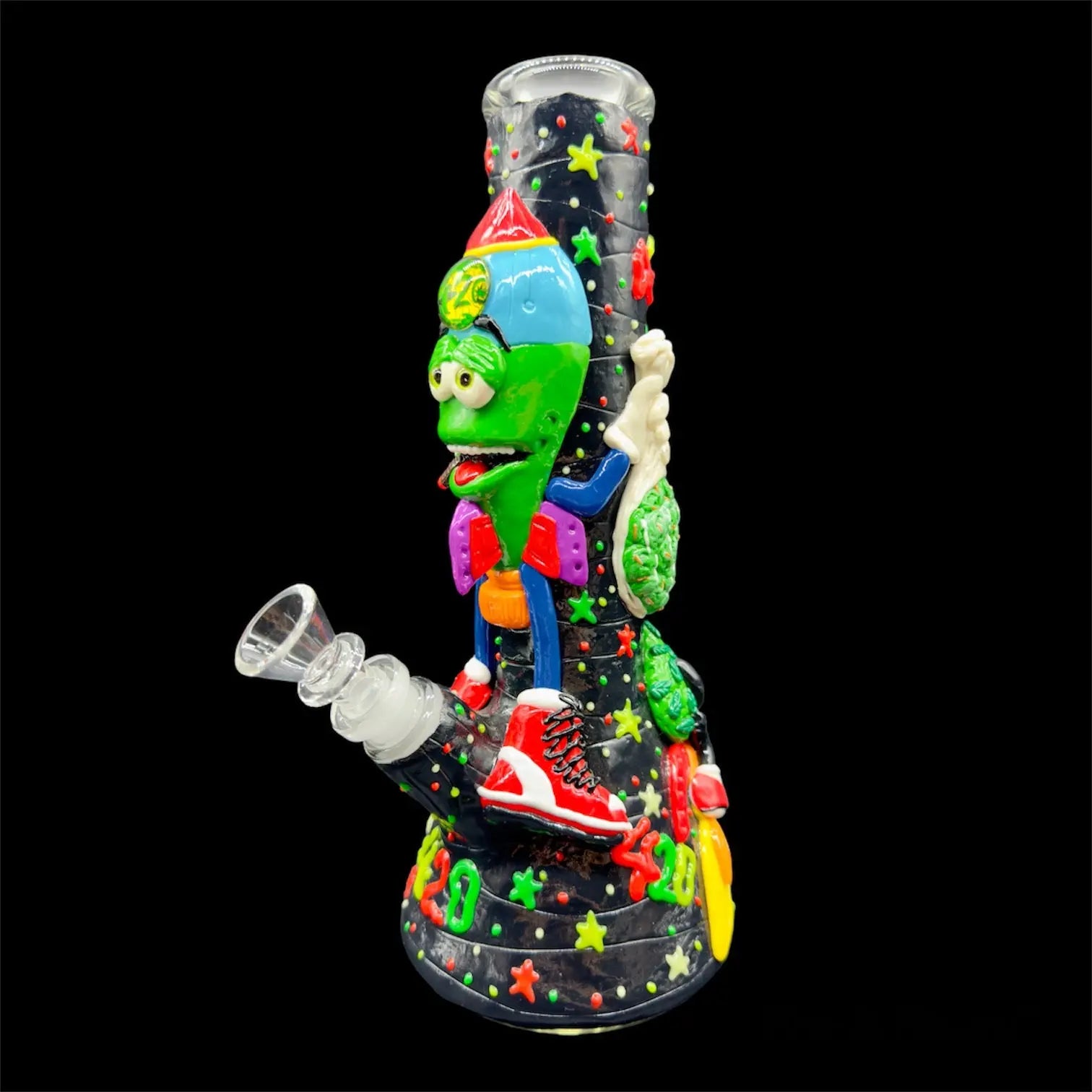 Glow in the Dark Funny 420 Beaker