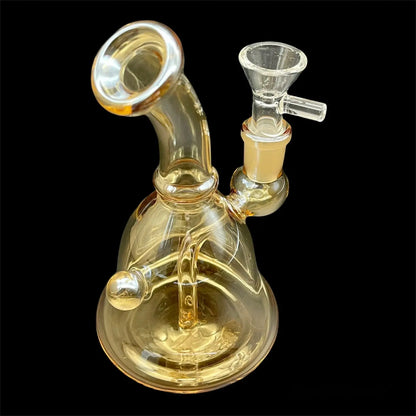 cute glass bong, dab rig, smoking glass bong, golden smoking bong, glass bongs, dab rig bong, bong