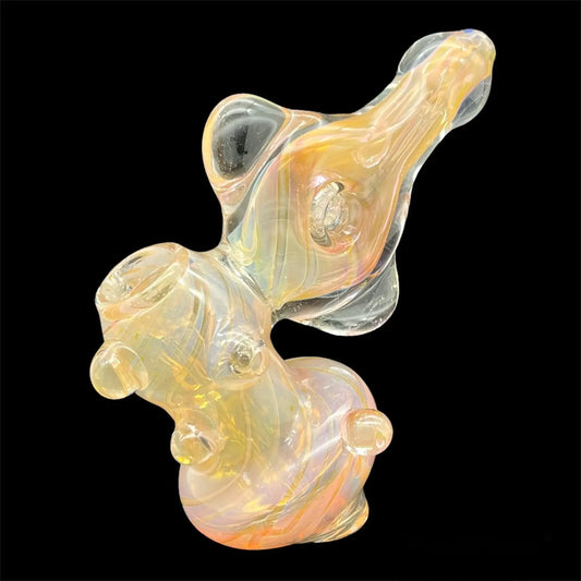 golden glass bubbler