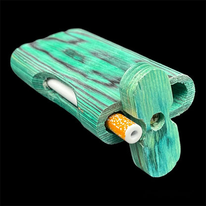 green wooden box dugout