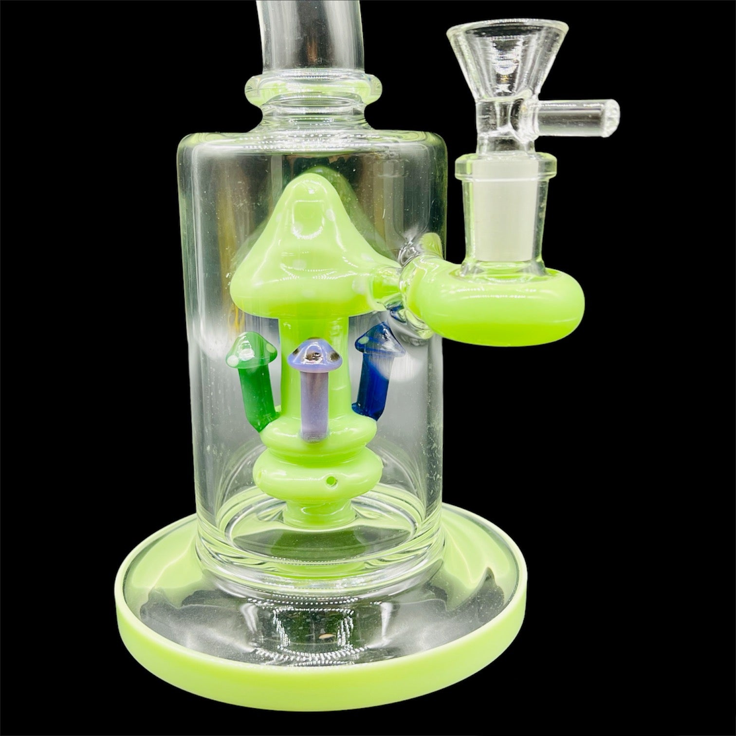 Green Mushroom Glass Bong