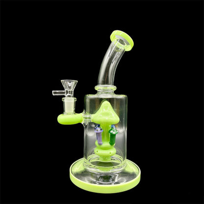 Green Mushroom Glass Bong