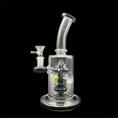 Green Mushroom Glass Bong