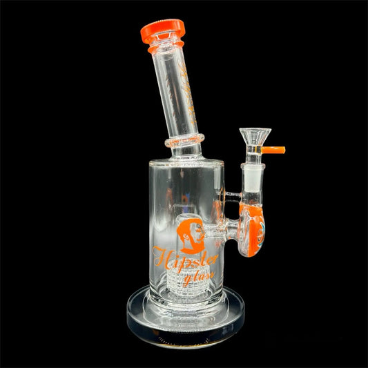 Hipster Matrix Perc Water Pipe 10» orange color 