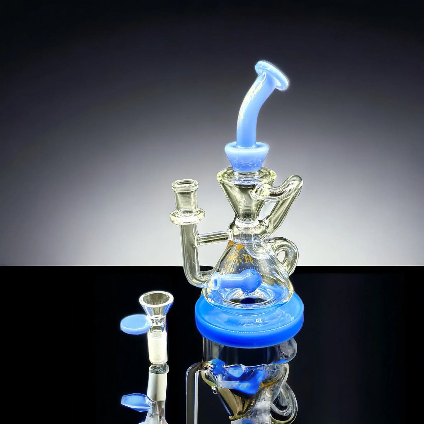 recycler blue color water pipe 