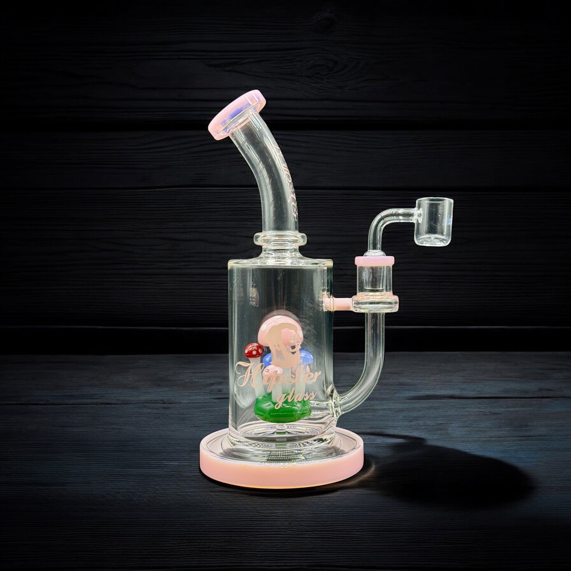 Hipster Garden Mushroom Water Pipe pink banger 