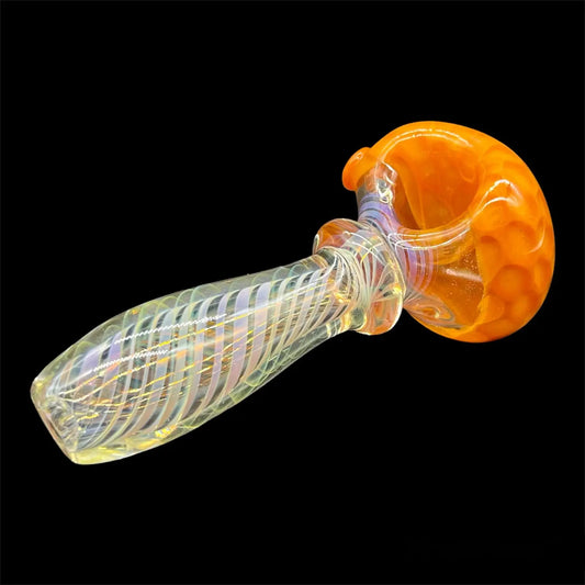 Honey Bee Style Glass Pipes orange