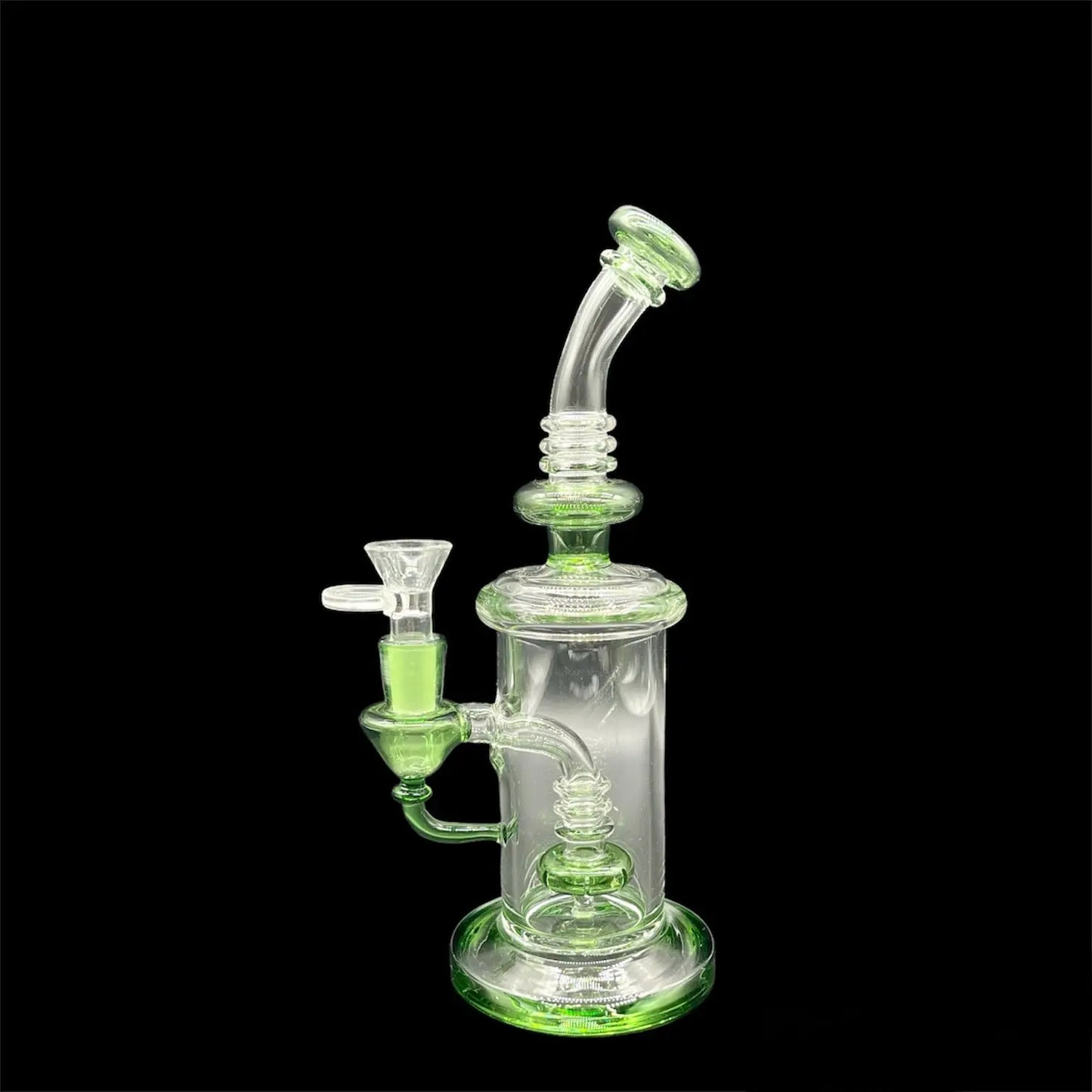 Mini Clear Bong 8’’ green color 