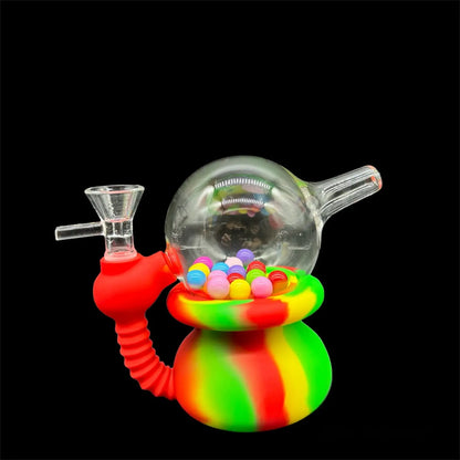 Mini Silicone Bubblers 5’' rasta