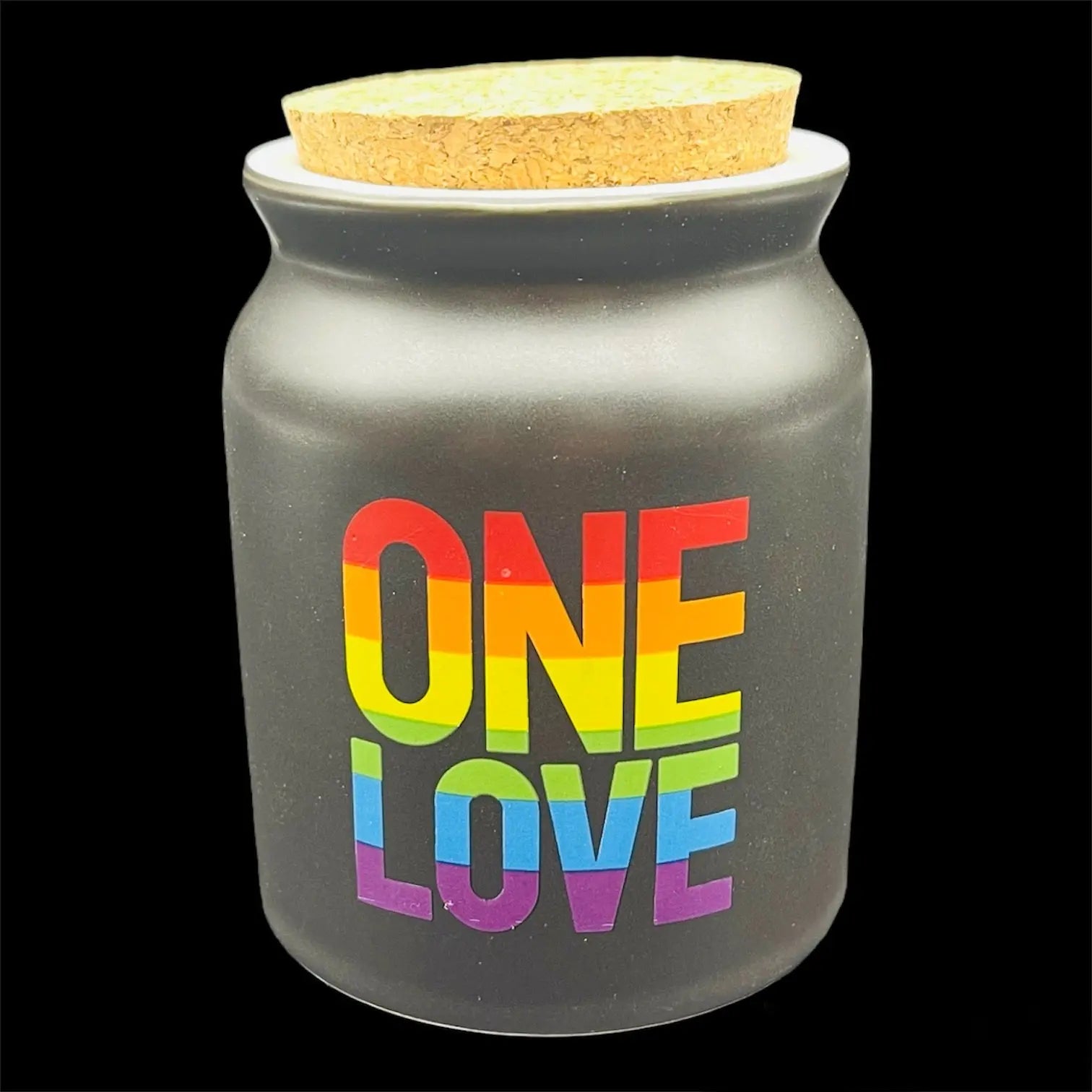 ONE LOVE CERAMIC STASH JAR MEDIUM