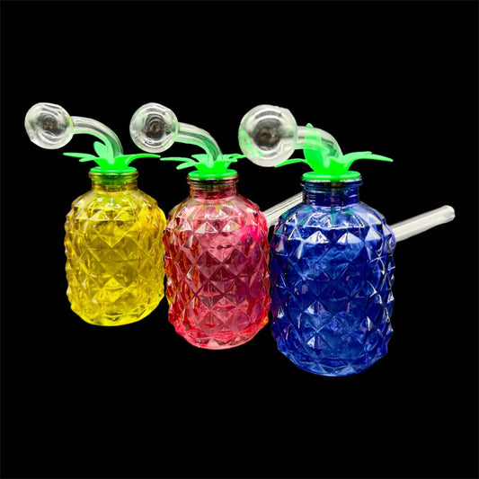 Pineapple Glass Oil Burner Bubbler 5» random color