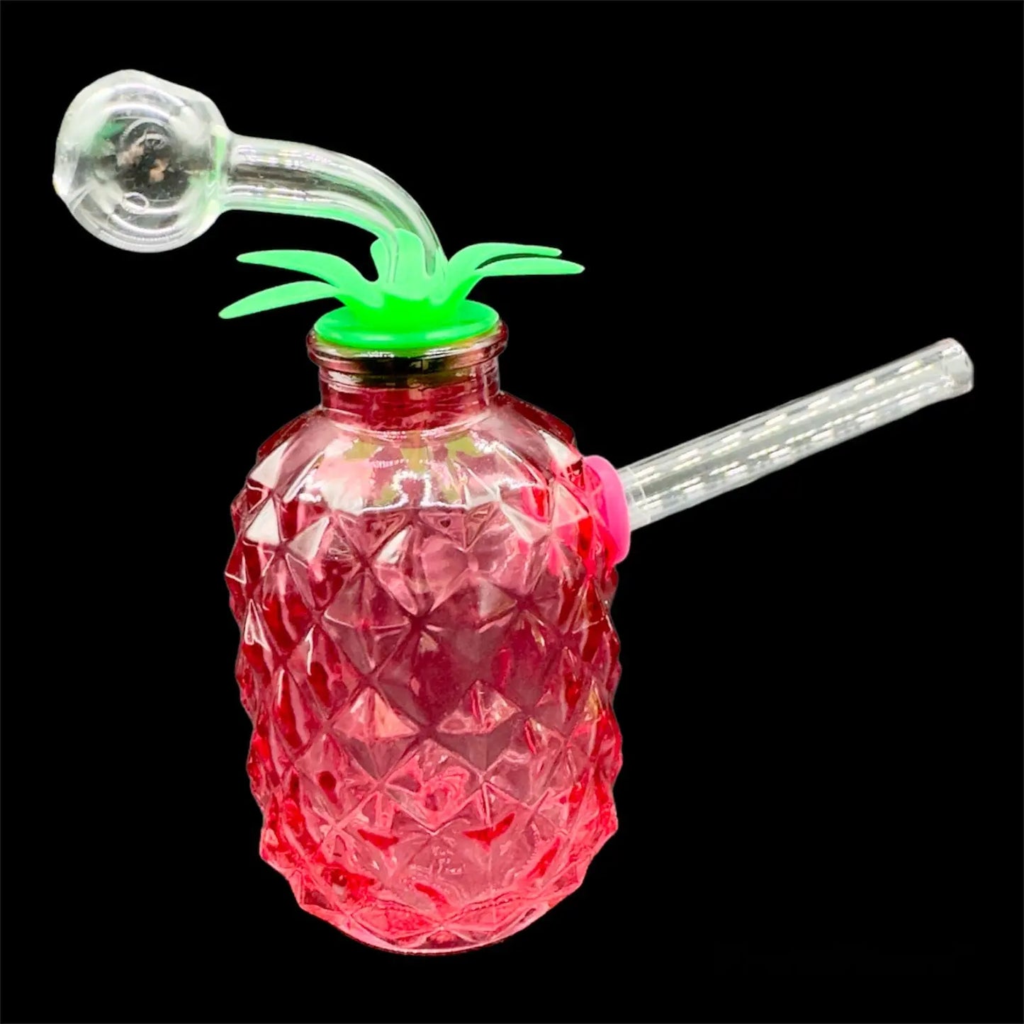 Pineapple Glass Oil Burner pink