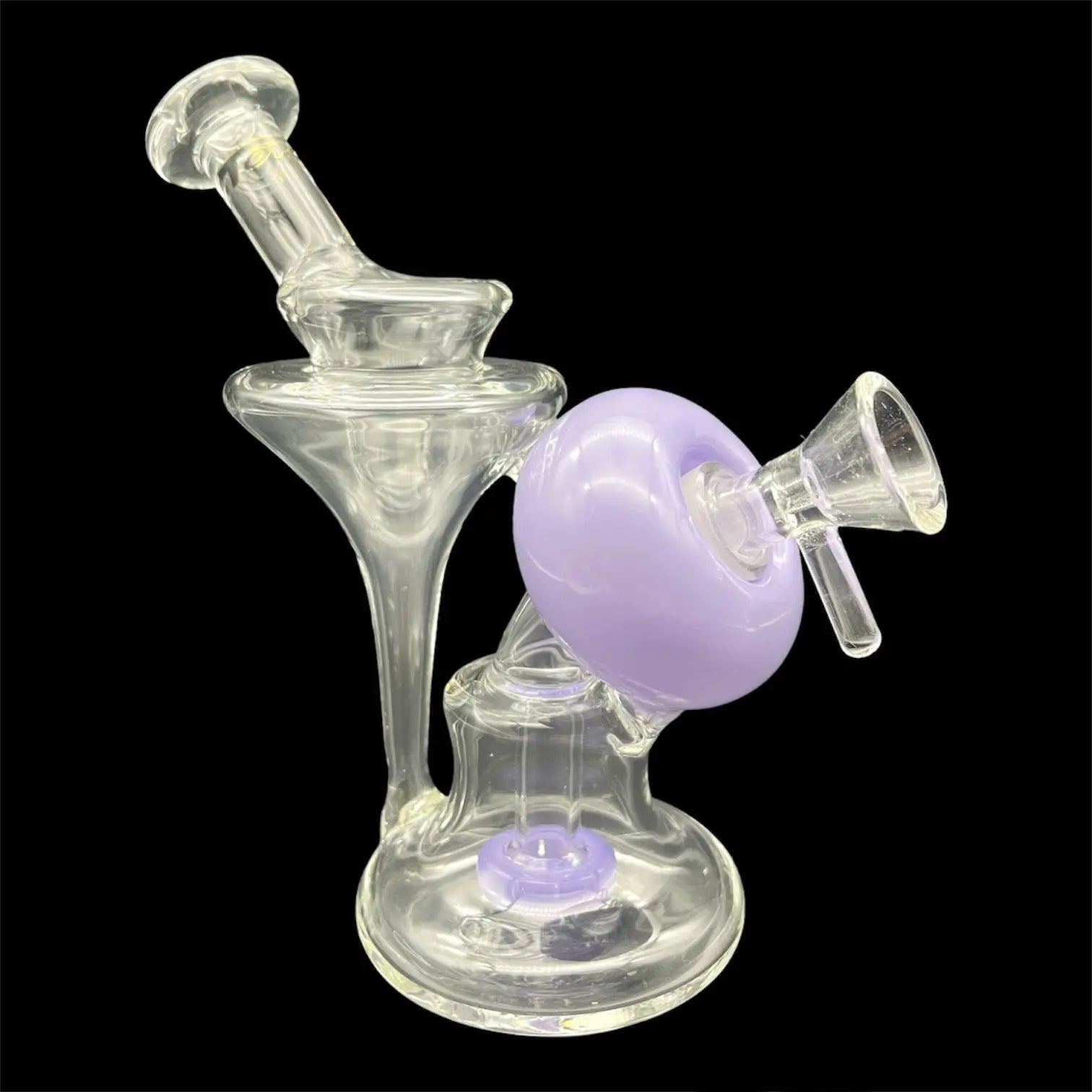 glass bong purple water pipe