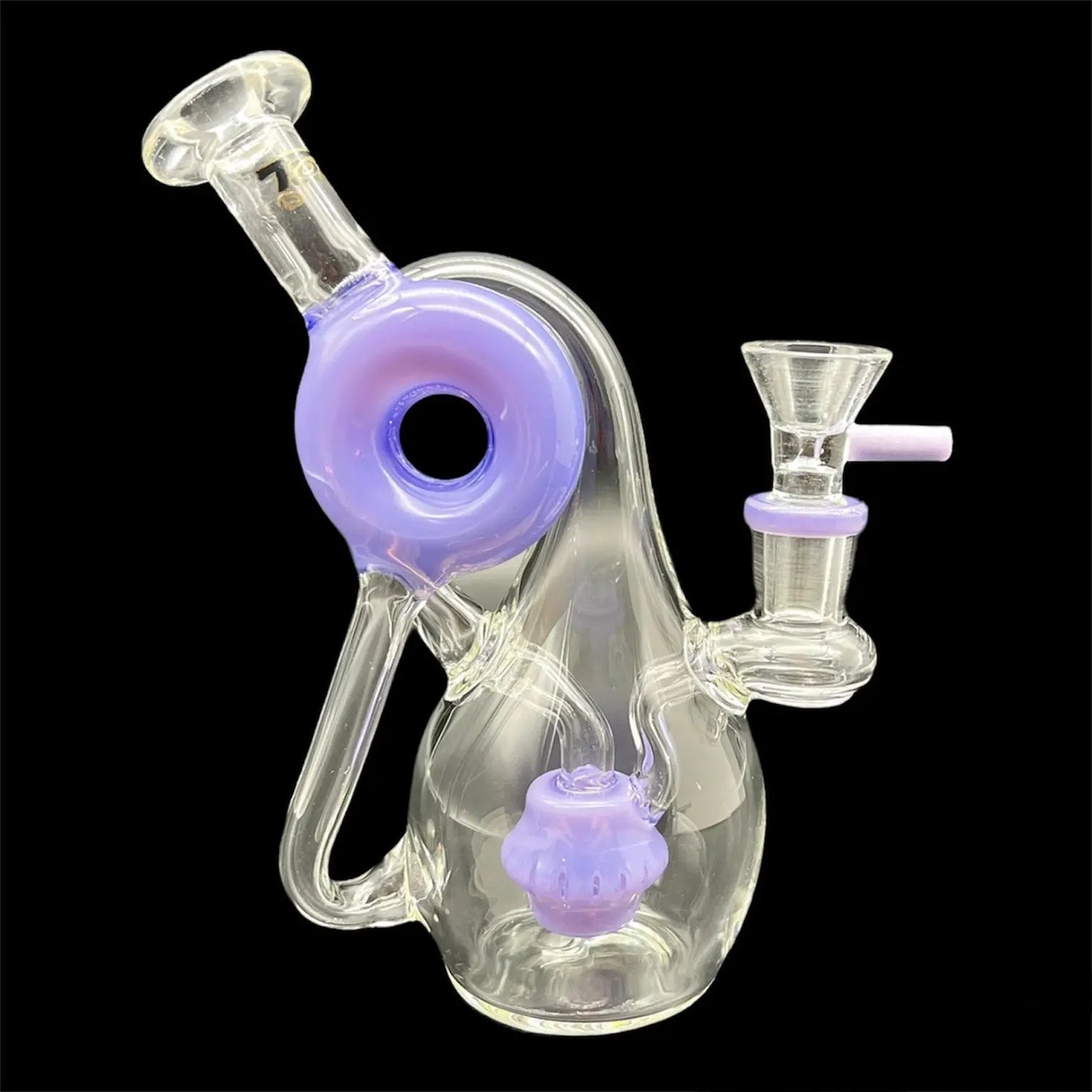 purple recycler bong 