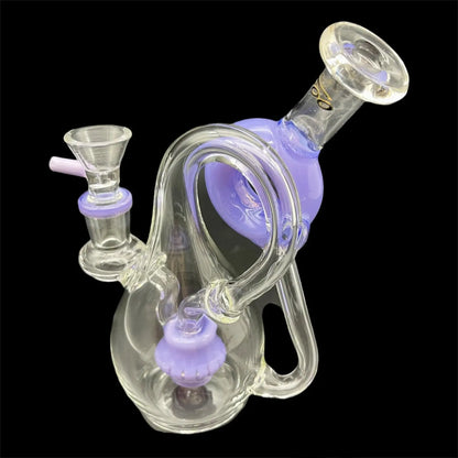 purple glass bong 