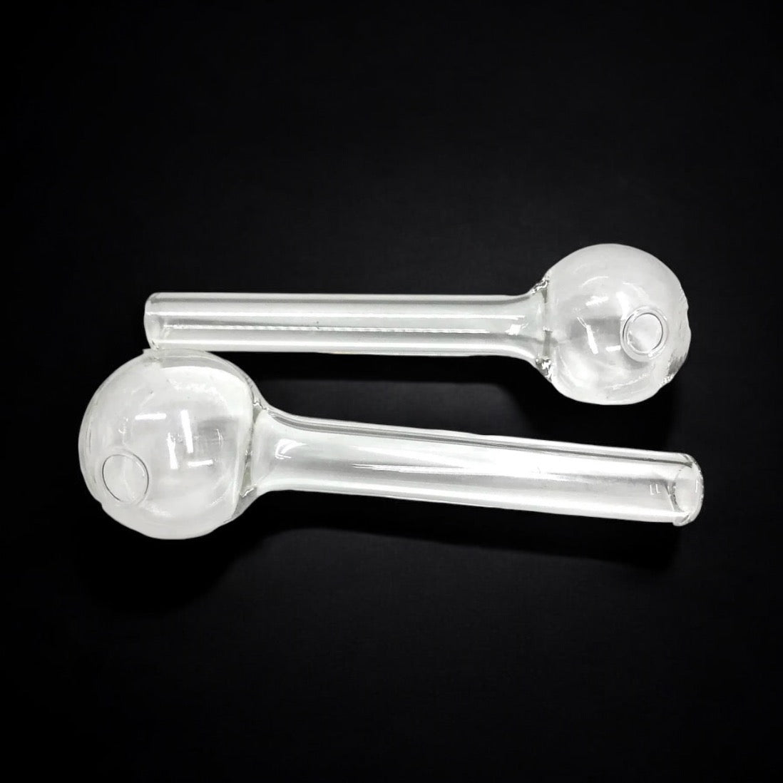 Pyrex Clear Oil Burner Glass Pipes set 