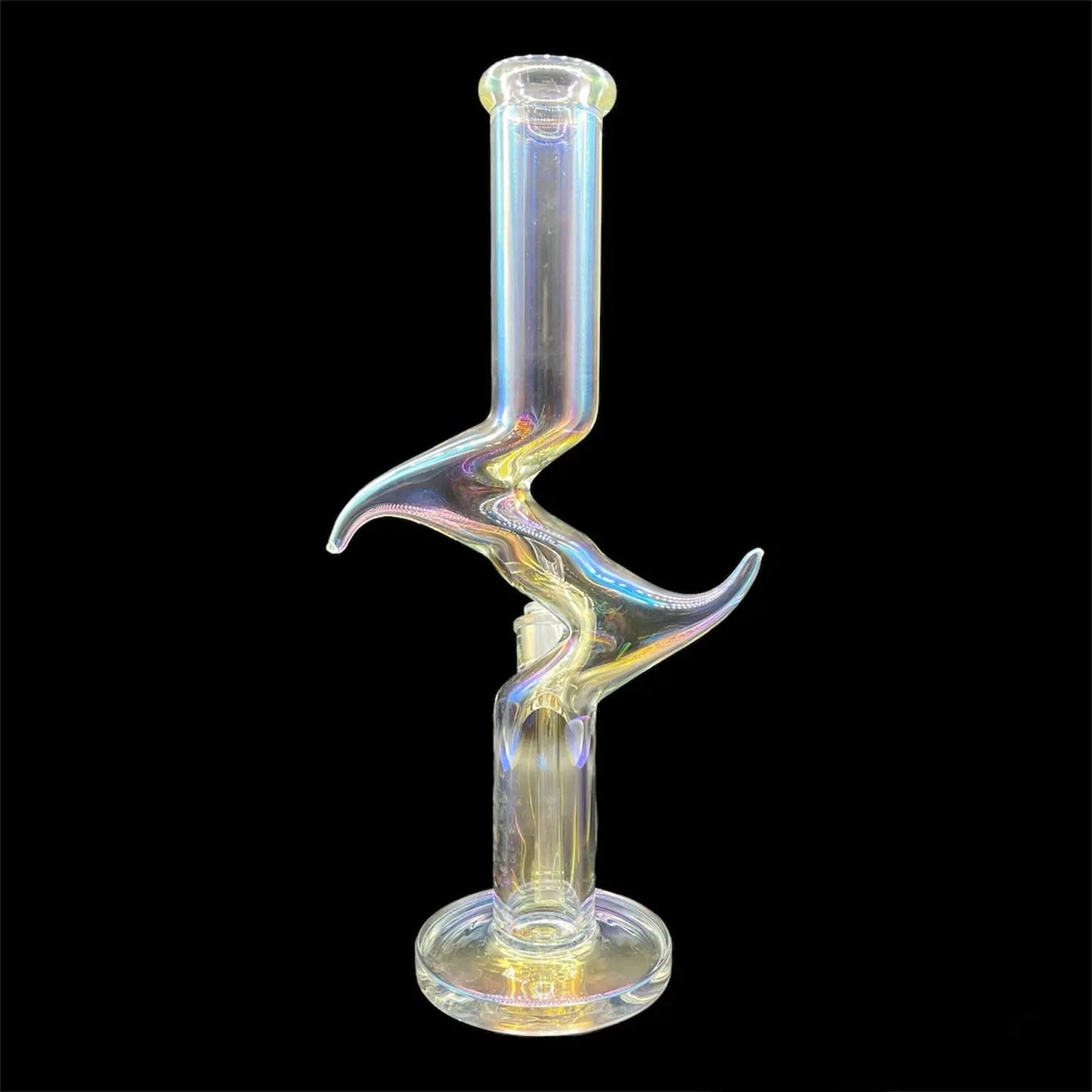 Rainbow Zong Zig Zag Water Pipe Bong 17''