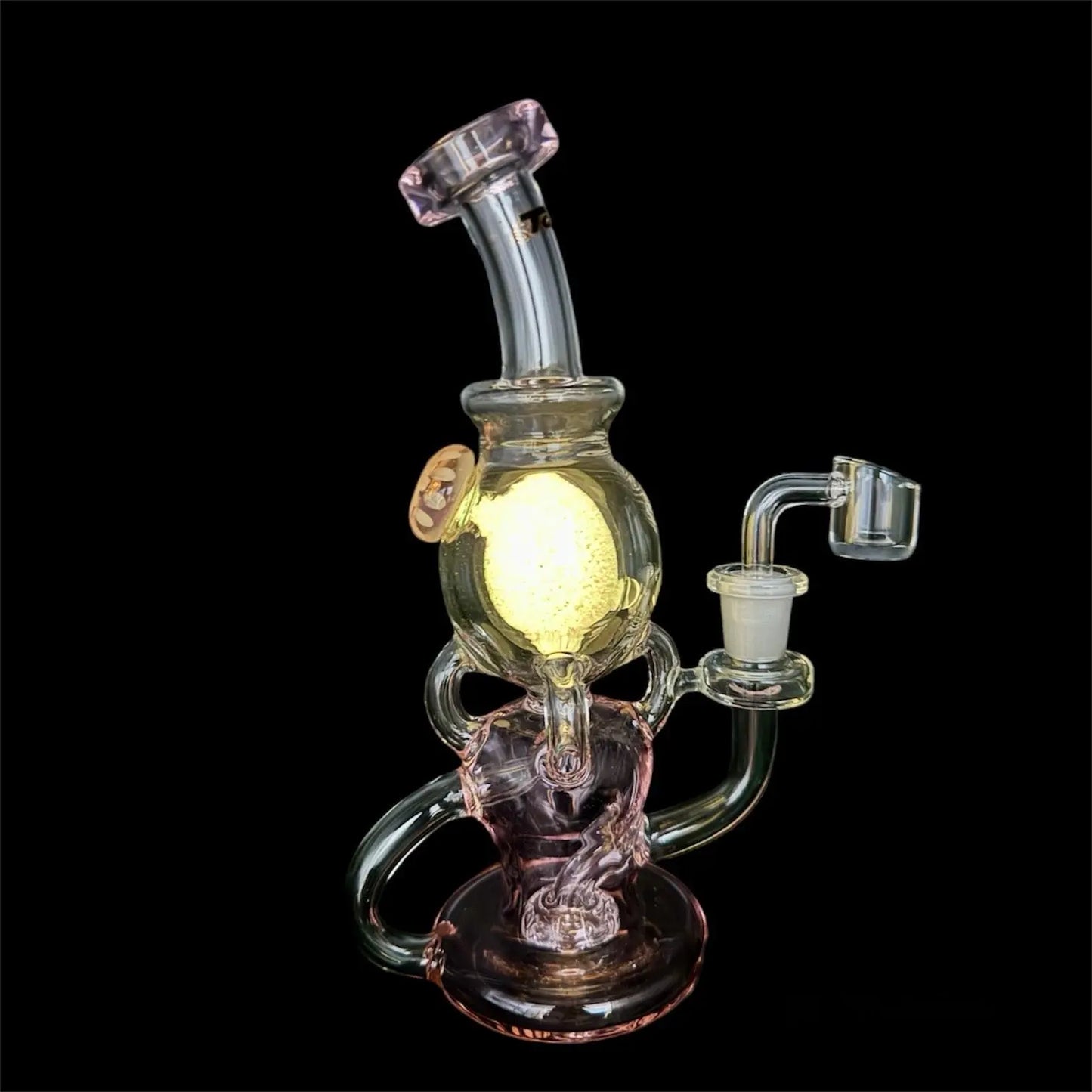 glow in the dark glass bong 