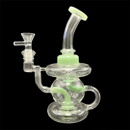 green glass bong 